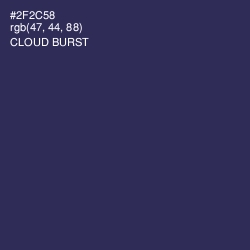 #2F2C58 - Cloud Burst Color Image